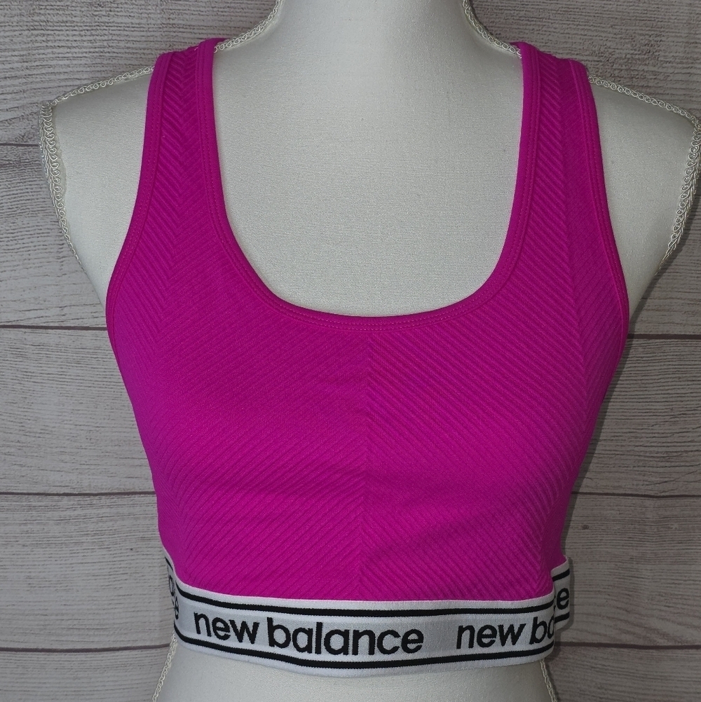 New Balance Women's Ribbed Racer Back Sports Bra Size XXL